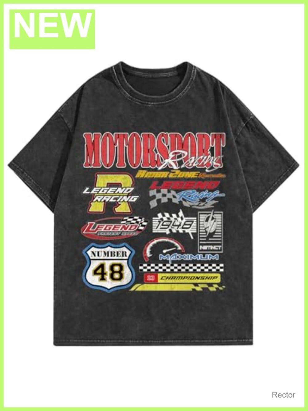 Mens Graphic Tee Acid Washed Y2K Vintage Streetwear Oversized T-Shirt
